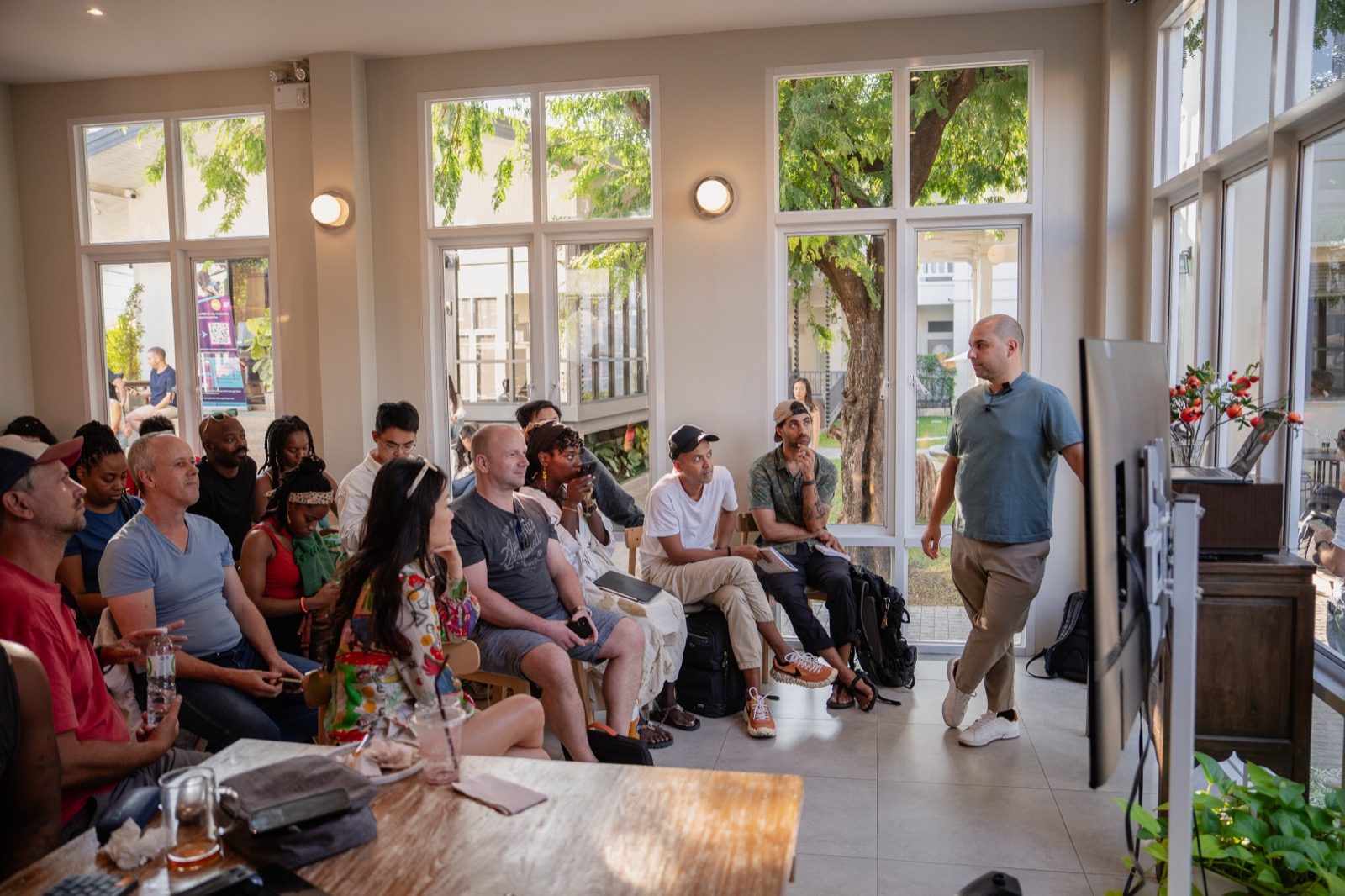 Ruben presenting in Chiang Mai